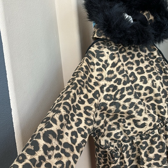 Lazy Oaf Oversized Parka Hooded Jacket in Leopard Print - wore just for a video - Picture 4 of 8